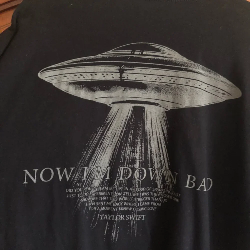 Taylor Swift Now I'm Down Bad T-Shirt | NWOT - Picture 3 of 4